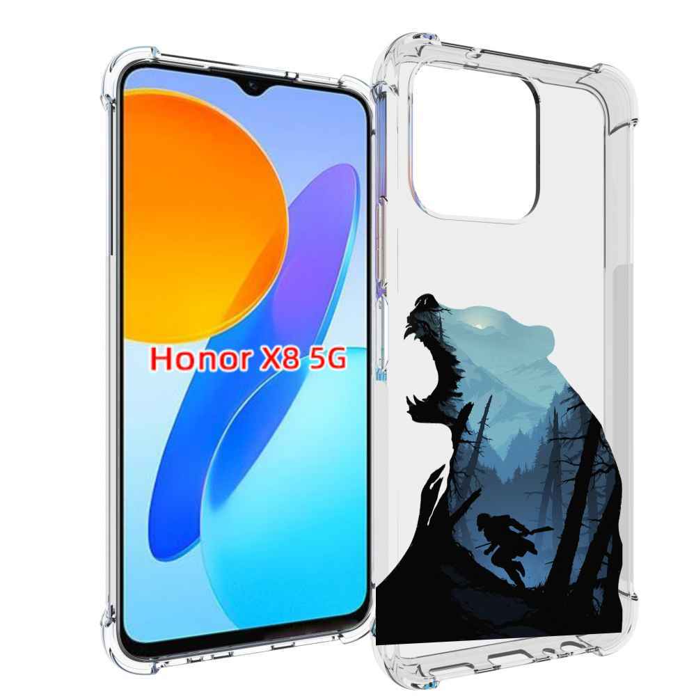 

Чехол MyPads Ночной-медведь для Honor X8 5G, Прозрачный, Tocco