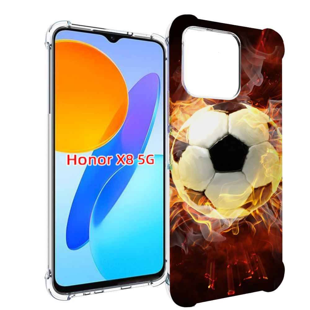 

Чехол MyPads Огненный-мяч для Honor X8 5G, Прозрачный, Tocco