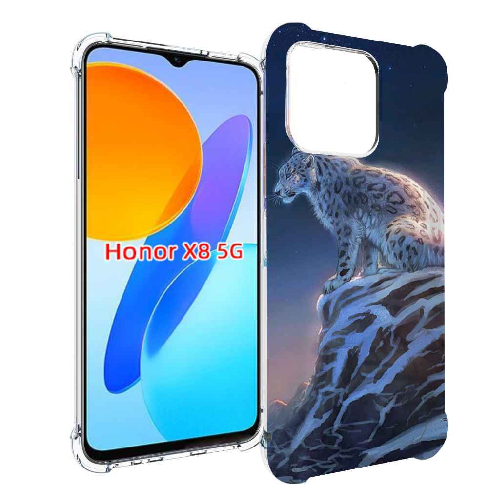 

Чехол MyPads Одинокий-Барс для Honor X8 5G, Прозрачный, Tocco