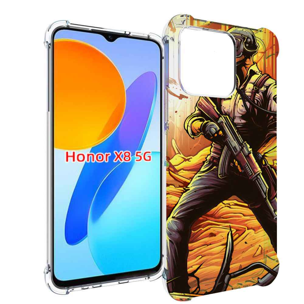 

Чехол MyPads Пабг для Honor X8 5G, Прозрачный, Tocco