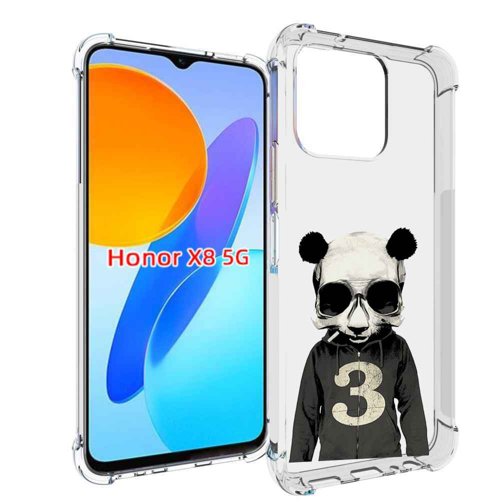 

Чехол MyPads Панда-в-костюме для Honor X8 5G, Прозрачный, Tocco