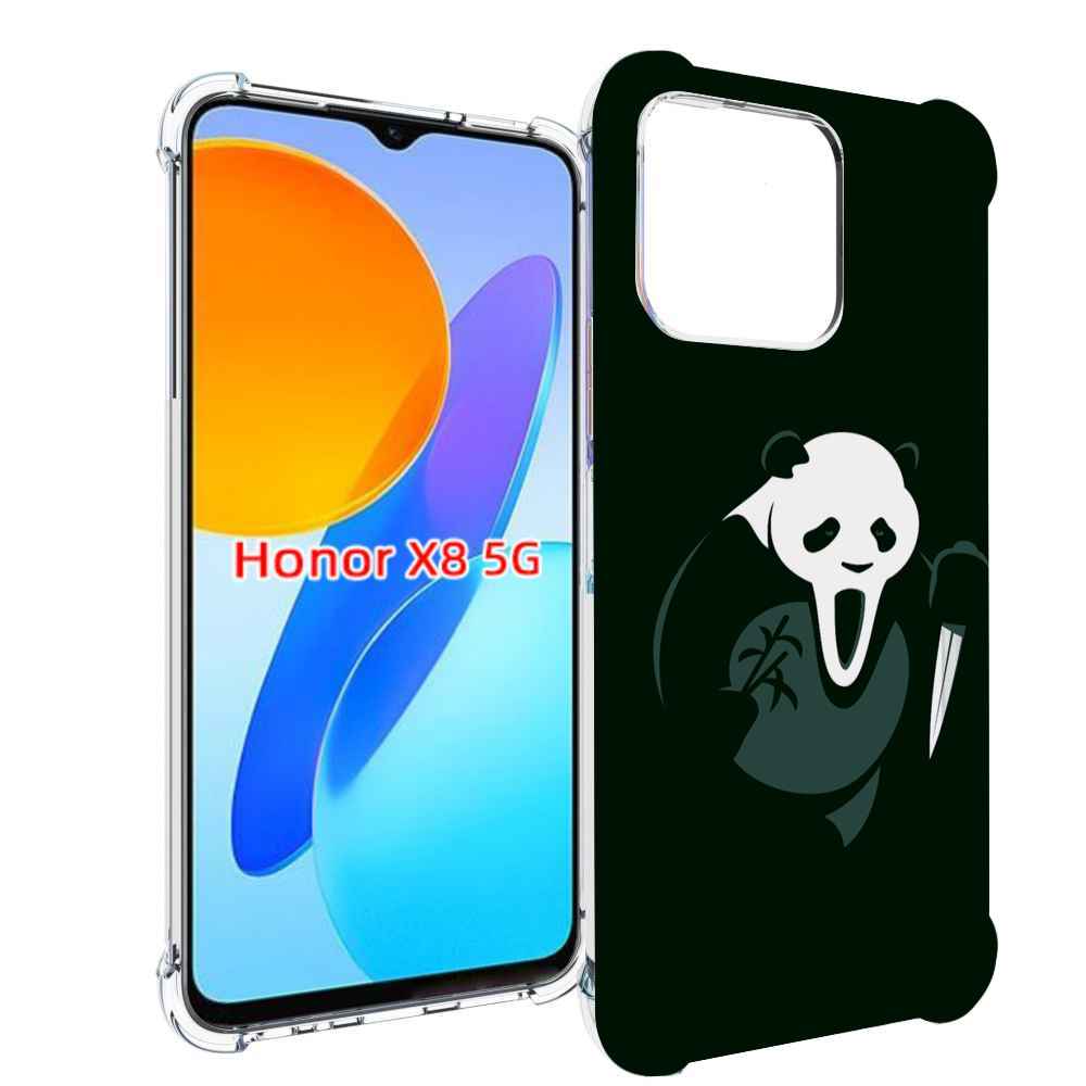 

Чехол MyPads Панда-крик для Honor X8 5G, Прозрачный, Tocco