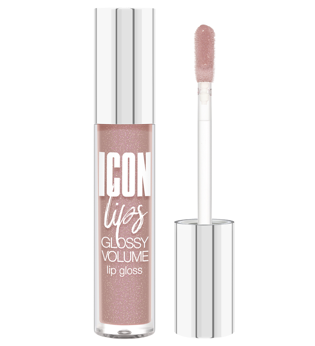 фото Блеск для губ luxvisage icon lips glossy volume с эффектом объема, №505 ice beige, 3,4 г