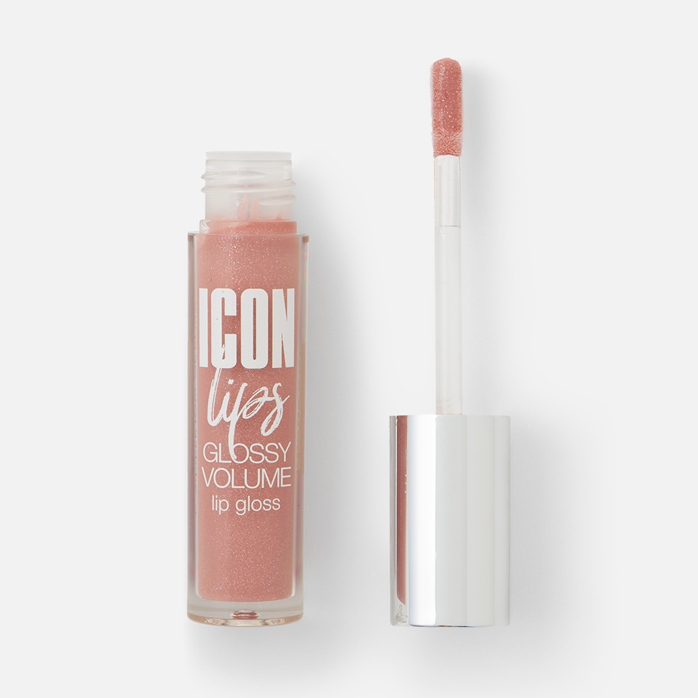 Блеск для губ Luxvisage Icon Lips Glossy Volume с эффектом объема, №505, Ice Beige, 3,4 г