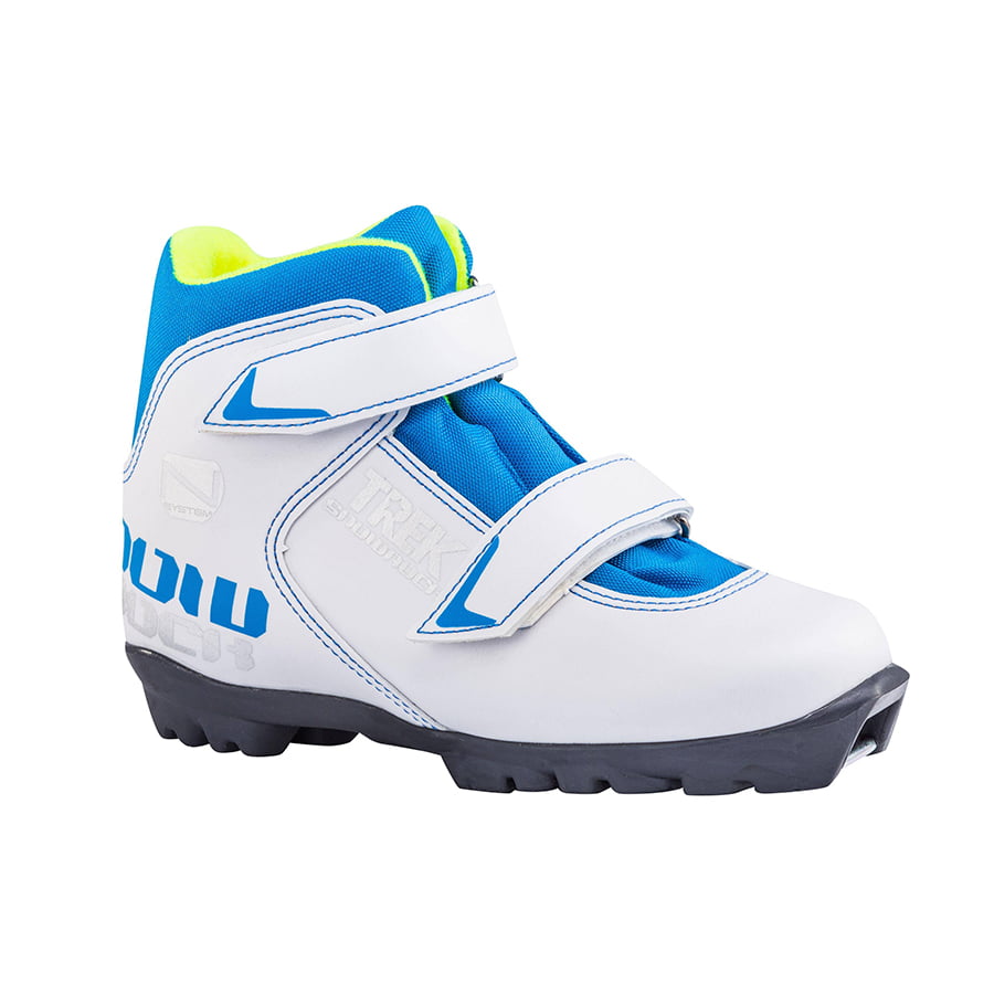 Ботинки лыжные детские NNN TREK Snowrock2 белые/логотип синий RU34 EU35 CM21,5