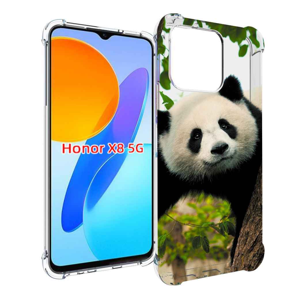 

Чехол MyPads Панда-на-дереве для Honor X8 5G, Прозрачный, Tocco