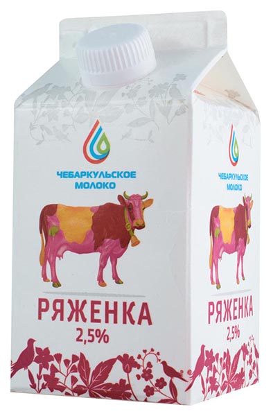 

Ряженка Чебаркульское молоко печеное яблоко 2,5% БЗМЖ 500 мл