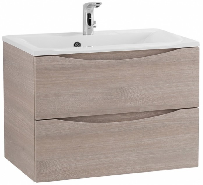 

Тумба с раковиной BelBagno Marino 65-BB650/450-LV-MR-PR Rovere Grigio, Коричневый, BelBagno Marino