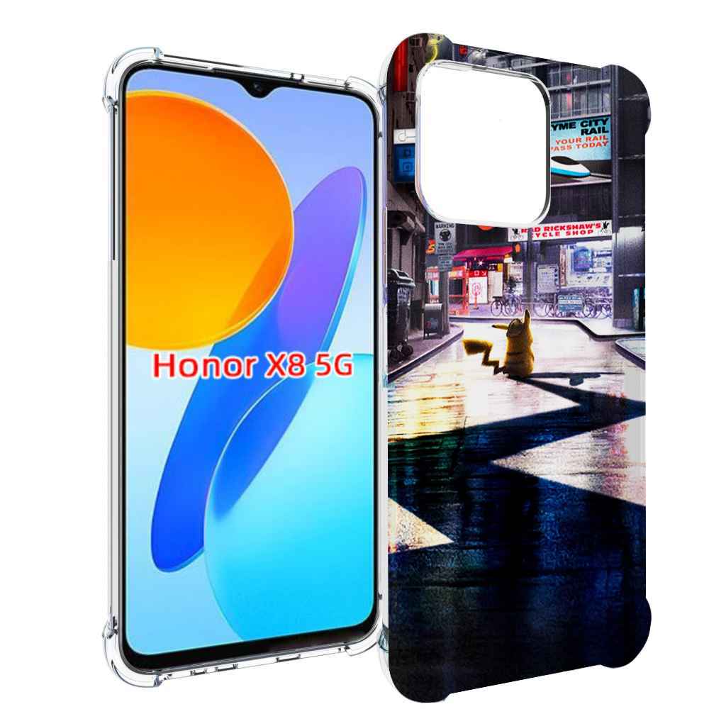 

Чехол MyPads Пикачу-в-городе для Honor X8 5G, Прозрачный, Tocco
