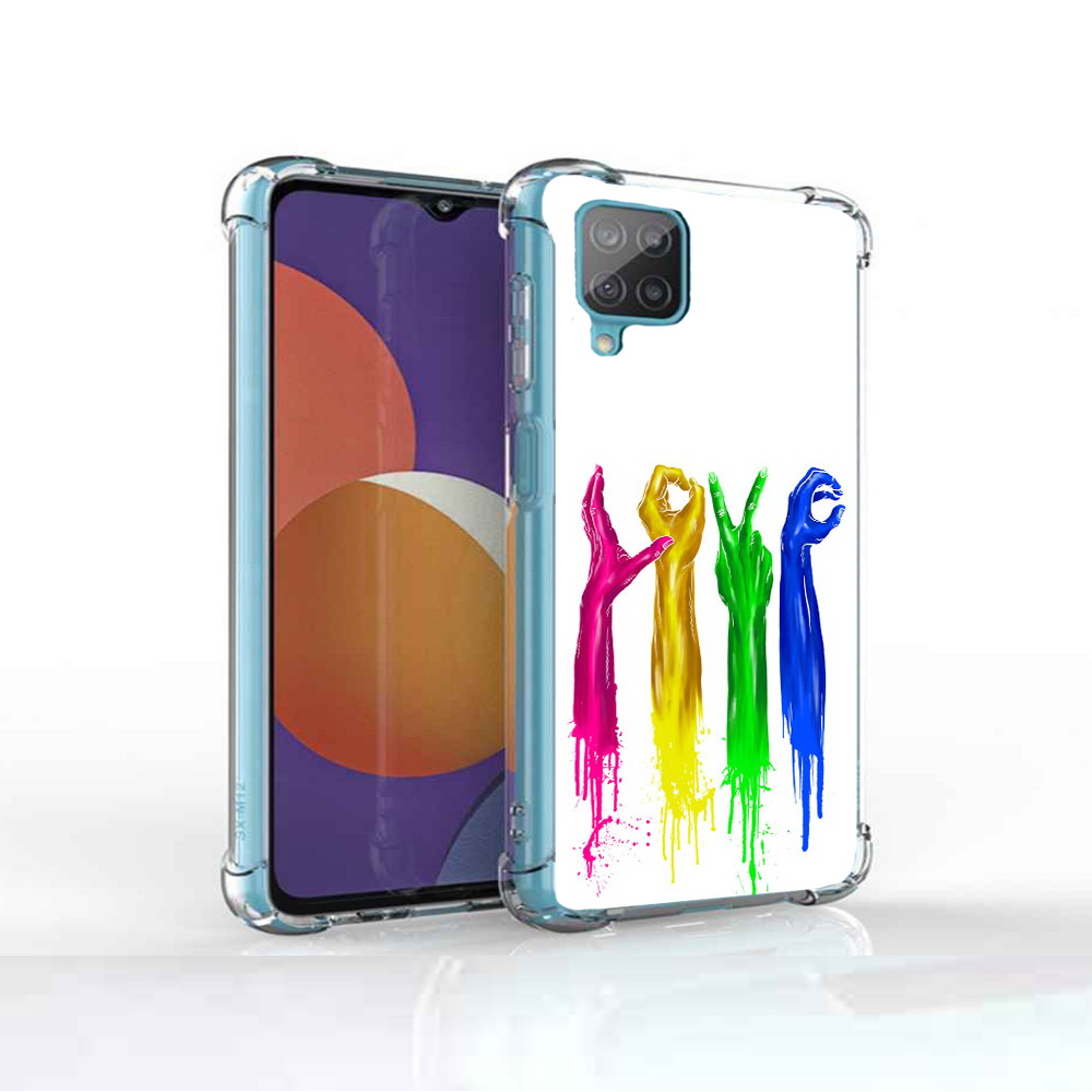 Чехол MyPads Tocco для Samsung Galaxy M12 яркие руки love (PT226930.536.707)