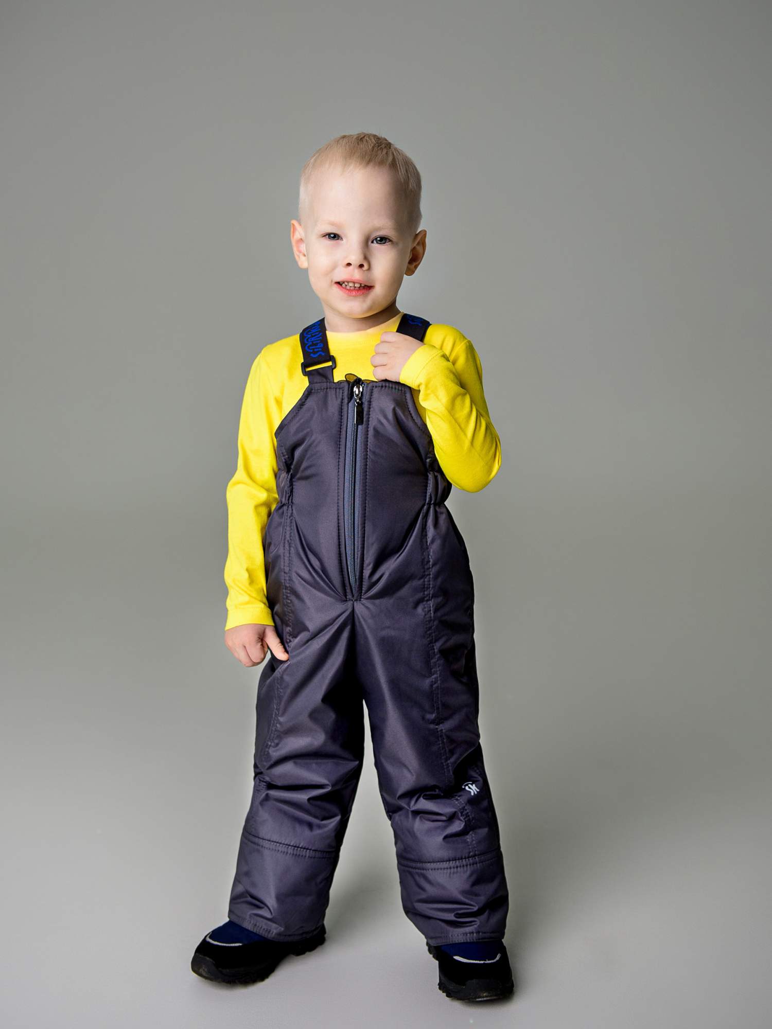 

Полукомбинезон детский Sibirikids S142В 01, серый, 104, S142В