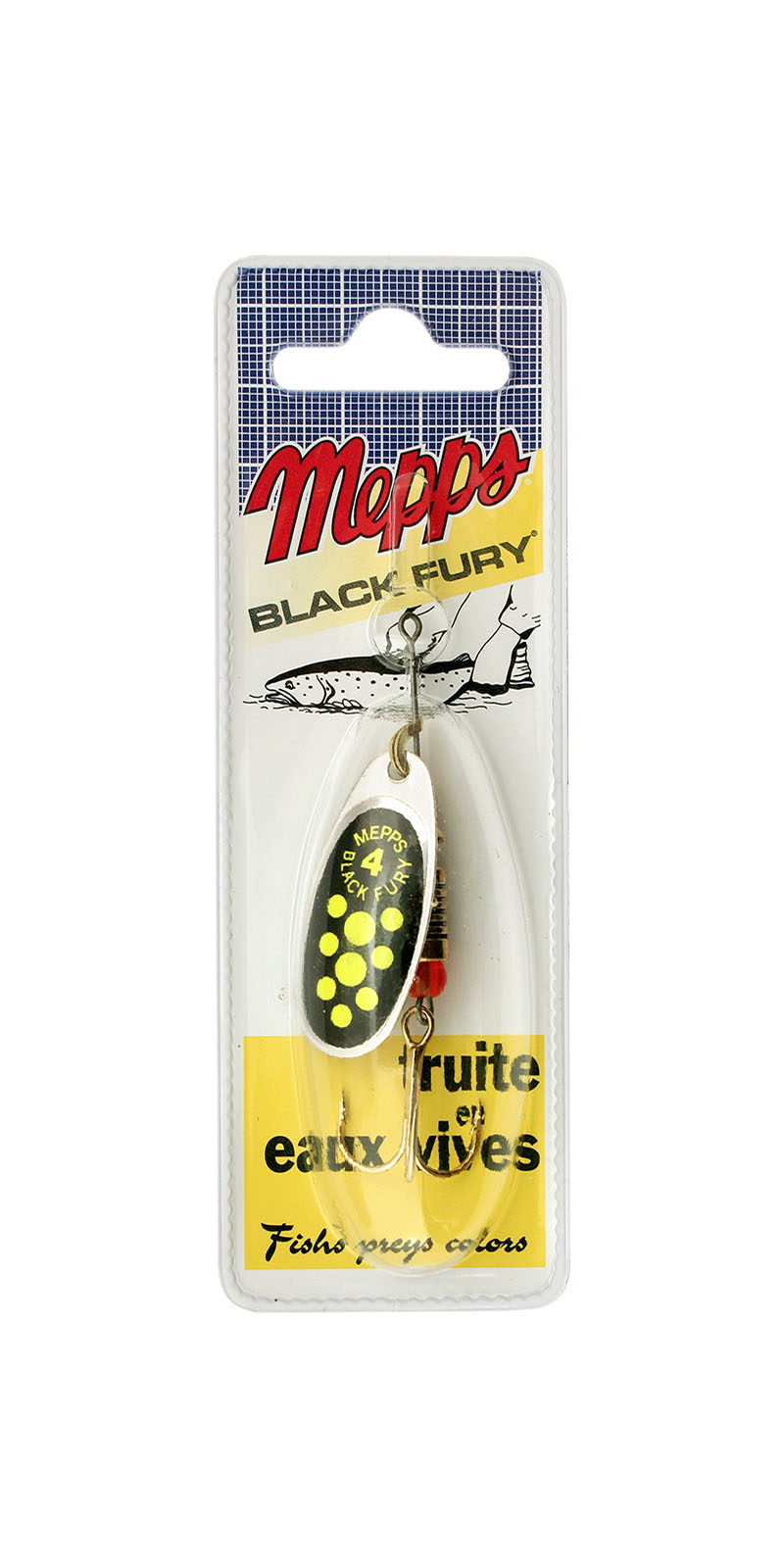 

Блесна вращающаяся Mepps Black Fury Chart AG №4, 8 г, блистер, Золотистый;черный