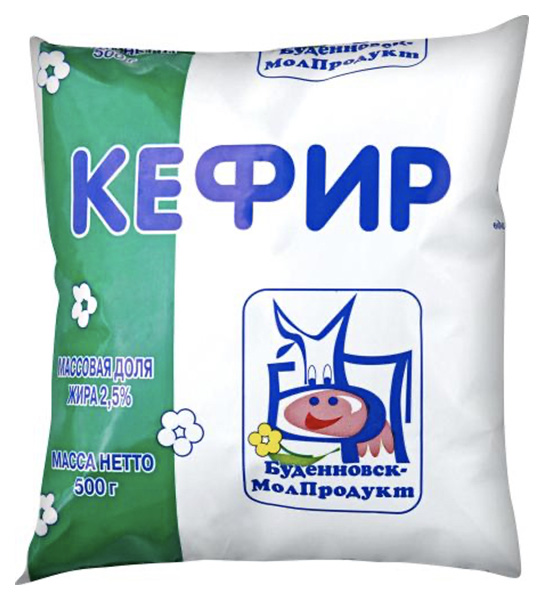 

Кефир БуденновскМолПродукт 2,5% БЗМЖ 500 мл