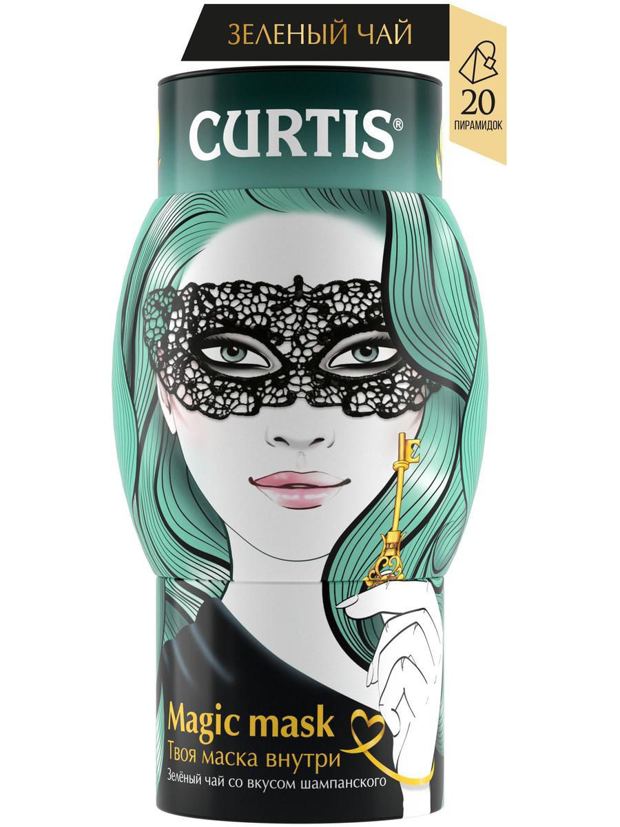

Чай зеленый Curtis Magic Mask в пирамидках 1,7 г х 20 шт + Маска