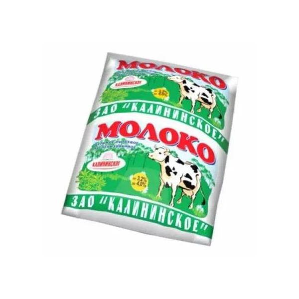 

Молоко 3,2 - 4% пастеризованное 950 мл Калининское
