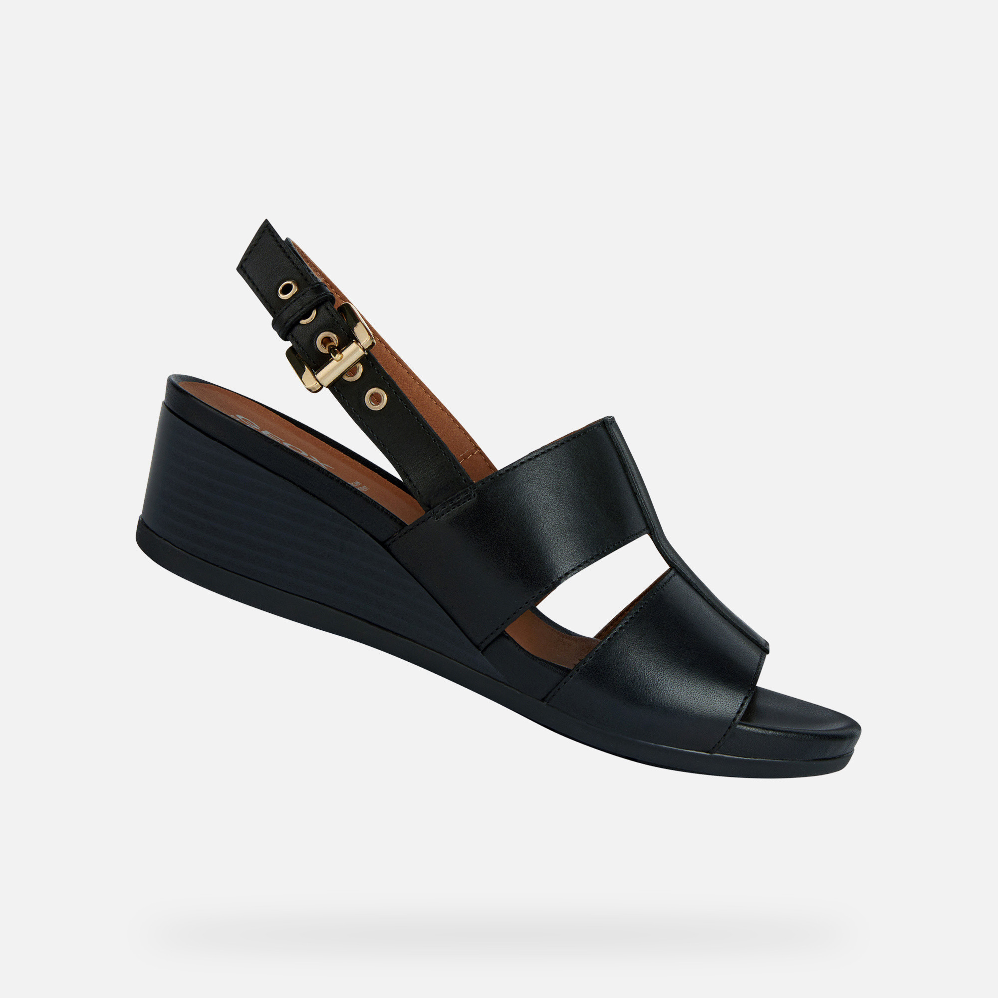 Босоножки женские GEOX D358QA00043C9999 черные 36 EU