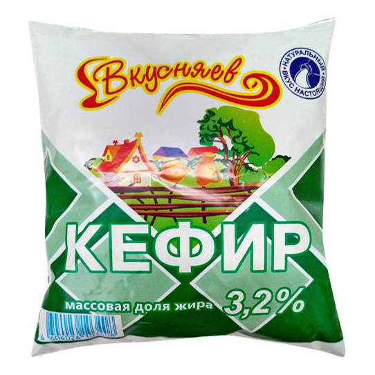 фото Кефир вкусняев 2,5% бзмж 450 мл