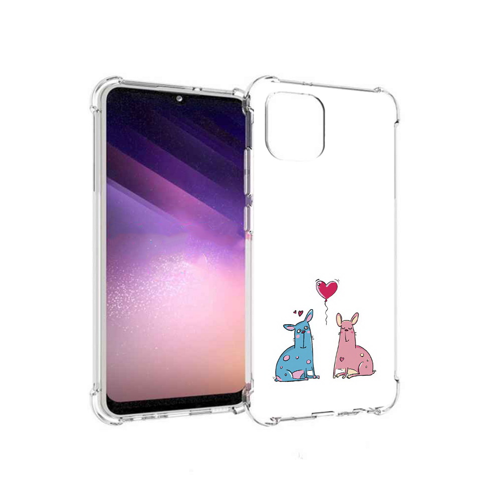 

Чехол MyPads Tocco для Samsung Galaxy A03 Лама любовь (PT226903.537.102), Прозрачный, Tocco