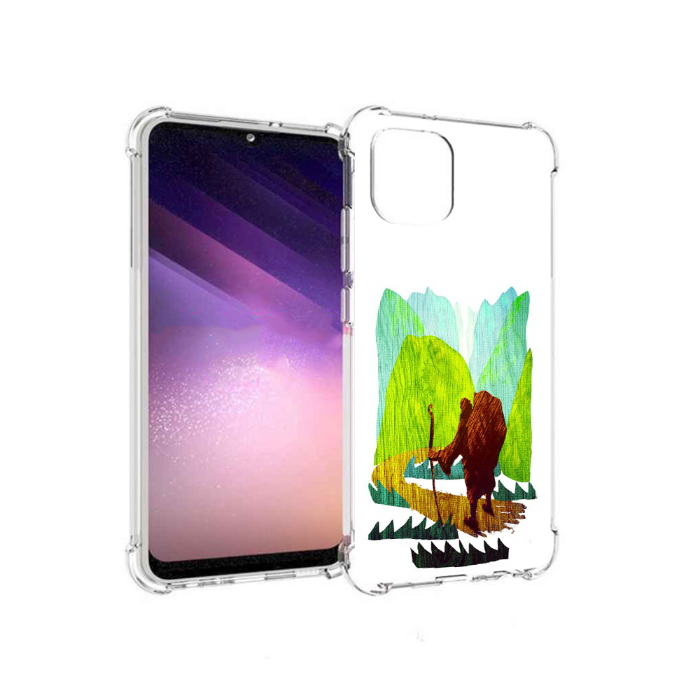 

Чехол MyPads Tocco для Samsung Galaxy A03 Лесная тропа (PT226903.537.106), Прозрачный, Tocco
