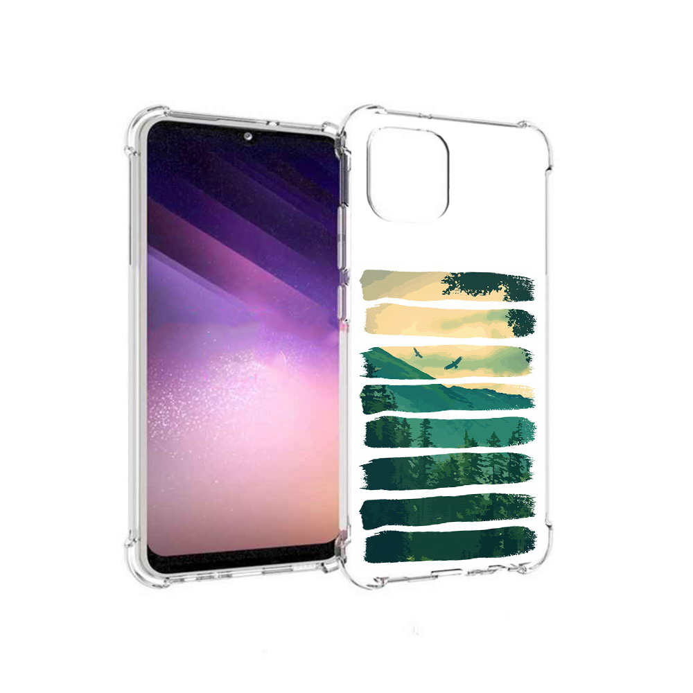 

Чехол MyPads Tocco для Samsung Galaxy A03 Лесная чаща (PT226903.537.107), Прозрачный, Tocco