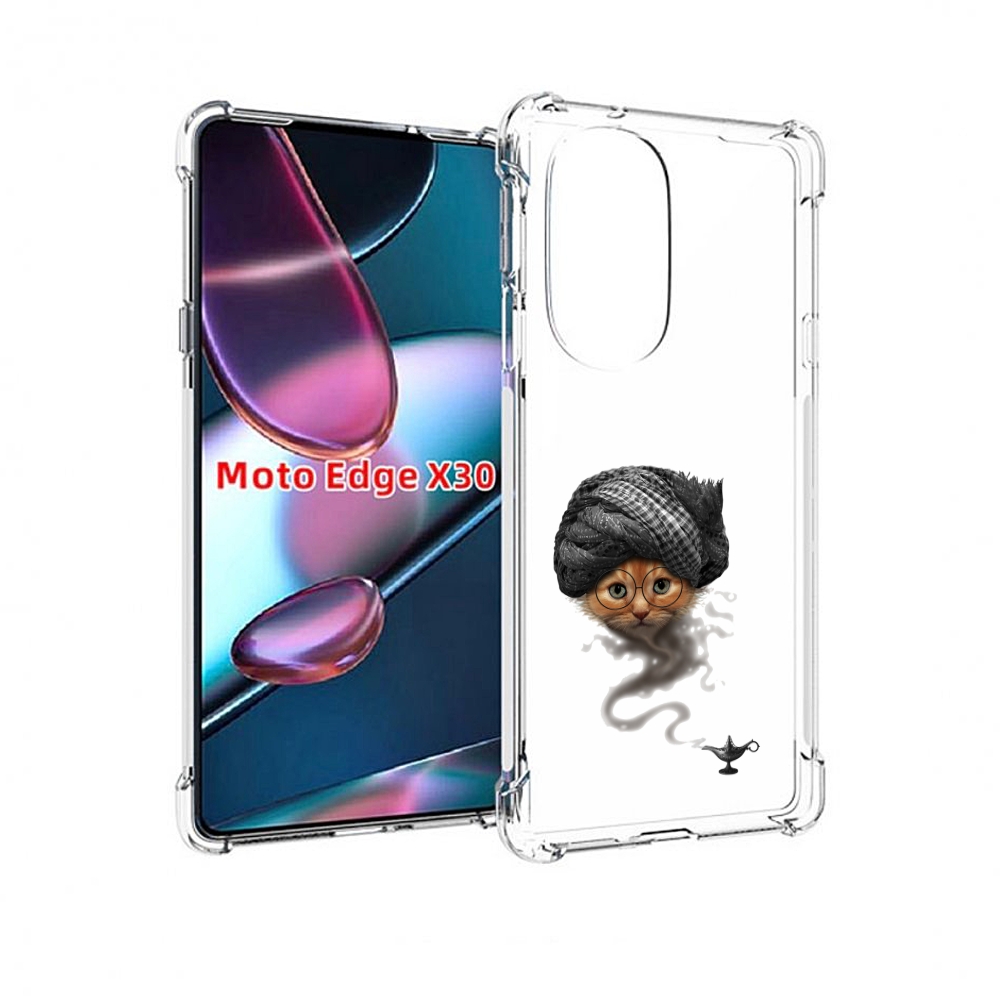 

Чехол MyPads кот джин для Motorola Moto Edge X30, Прозрачный, Tocco