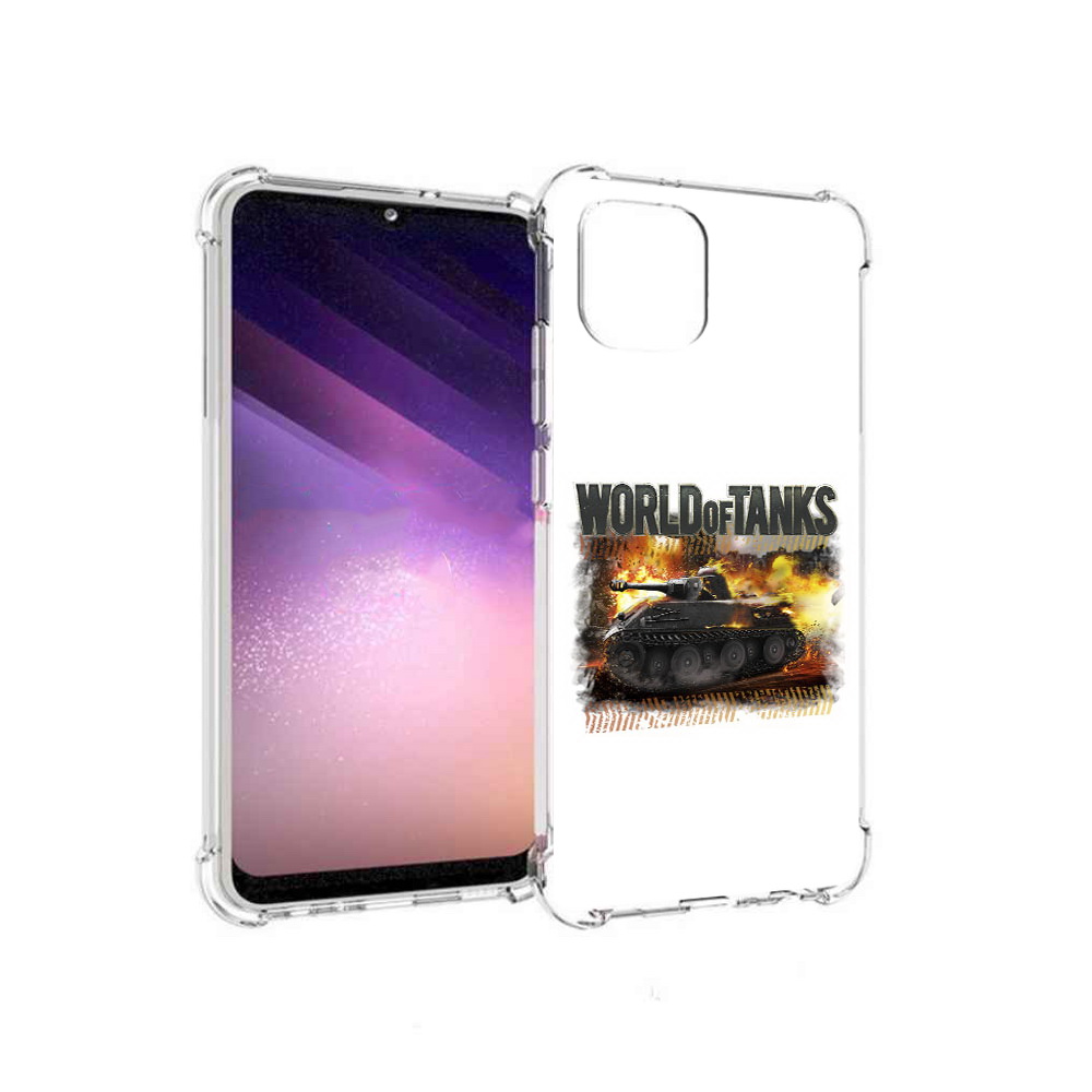 

Чехол MyPads Tocco для Samsung Galaxy A03 Мир танков-2 (PT226903.537.118), Прозрачный, Tocco