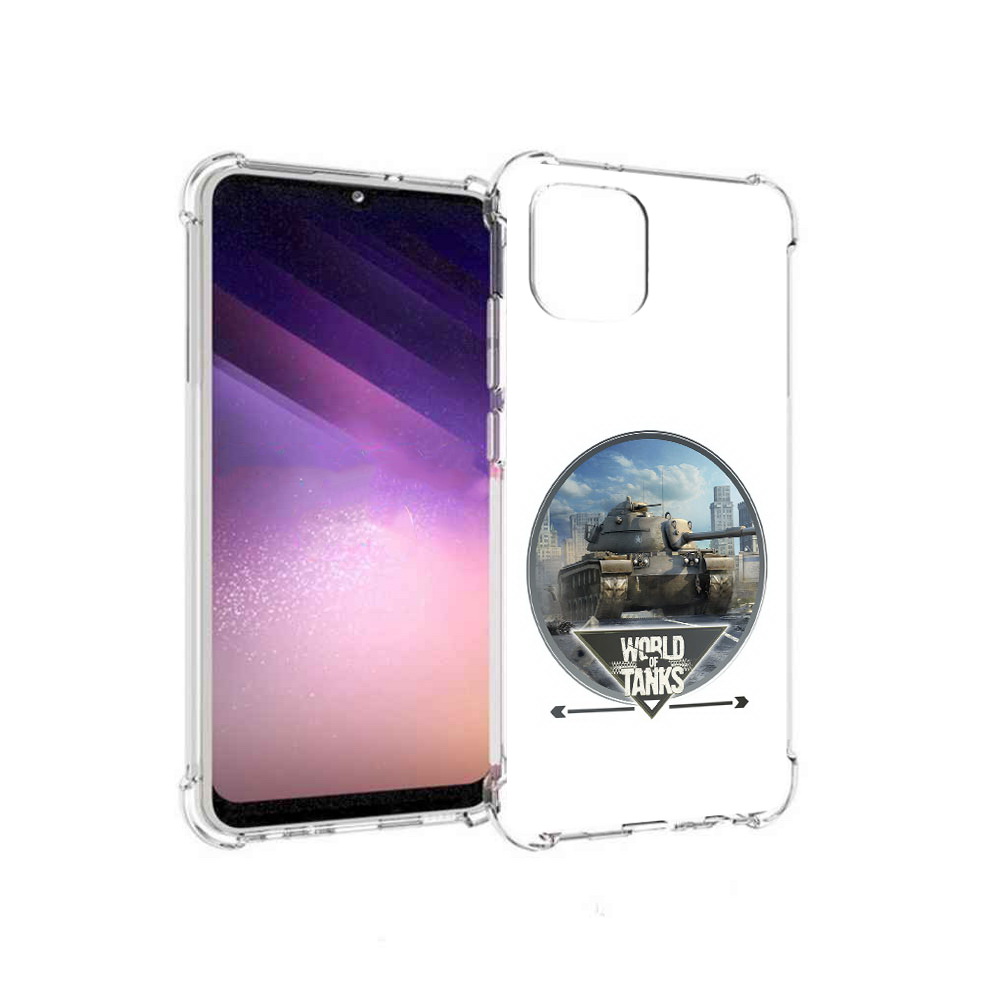 

Чехол MyPads Tocco для Samsung Galaxy A03 Мир танков (PT226903.537.119), Прозрачный, Tocco