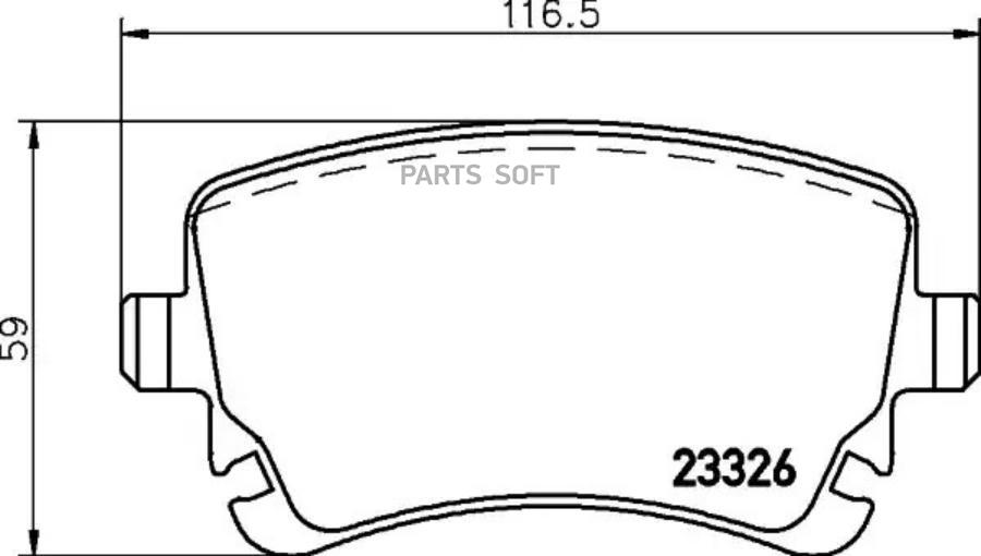 

Колодки дисковые задние Audi A4/A6/A8 2.8-4.2/3.0TDi 02> P85143
