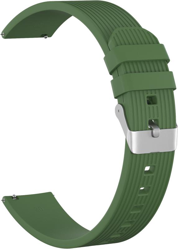 

Ремешок силиконовый GSMIN Italian Collection 20 для Samsung Galaxy Watch 4 44мм (Зеленый)