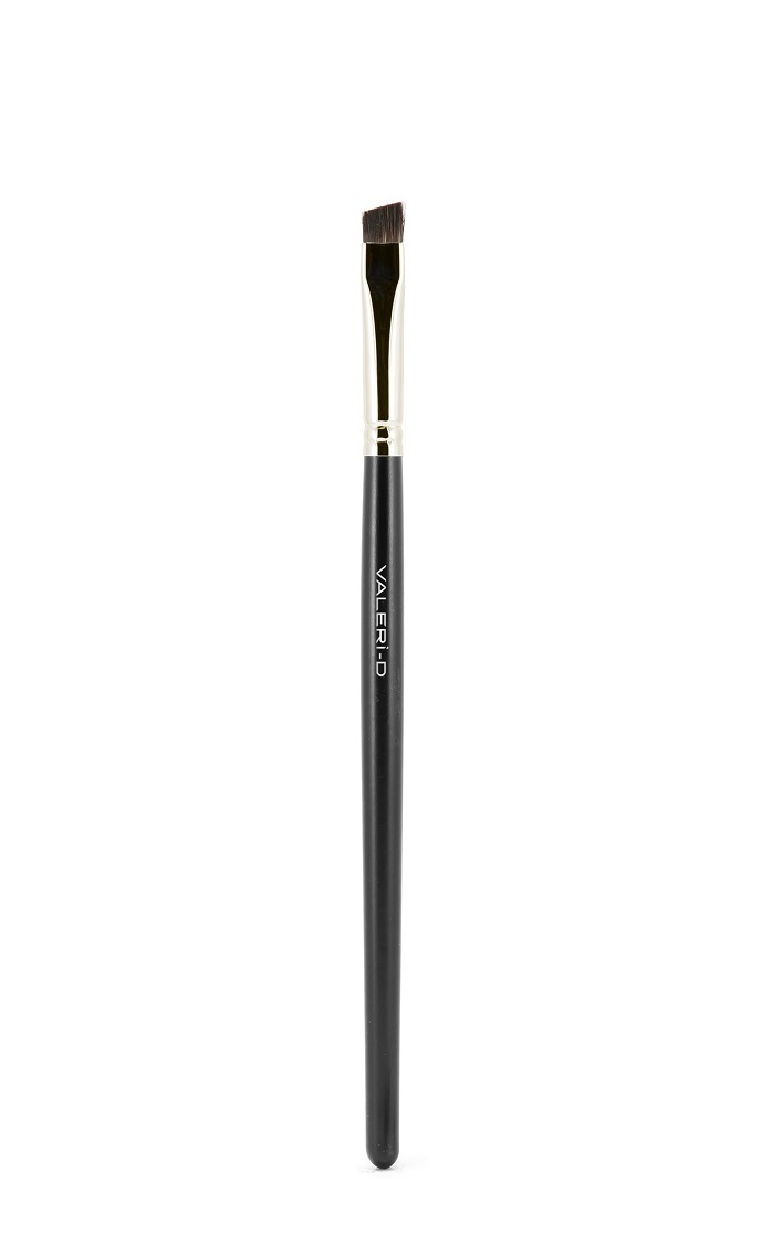 Кисть для бровей Валери-Д 7М-9240 из енота со скосом m art кисть для бровей 10 плоская синтетика ручка черная профессиональная
