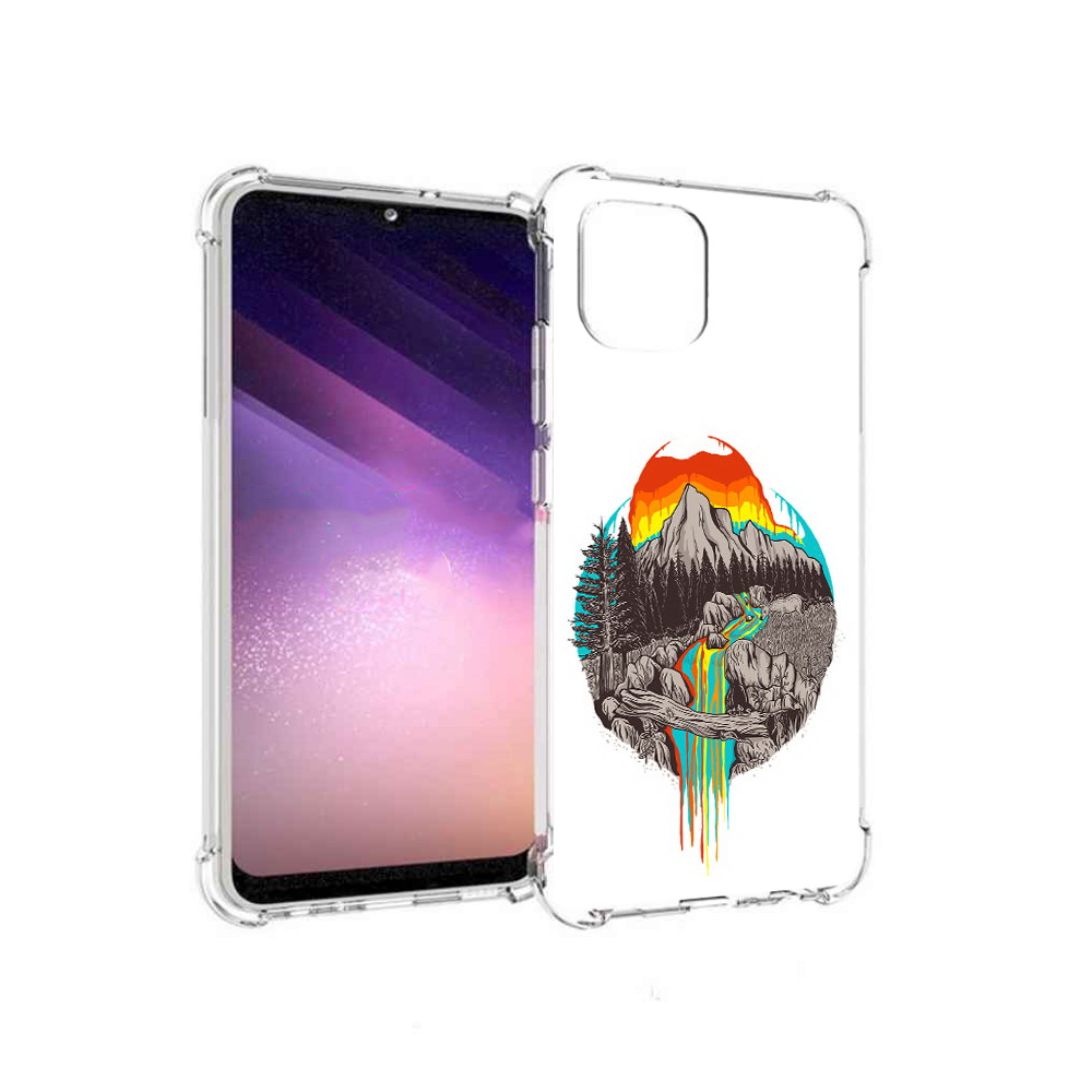

Чехол MyPads Tocco для Samsung Galaxy A03 Радужный водопад (PT226903.537.144), Прозрачный, Tocco