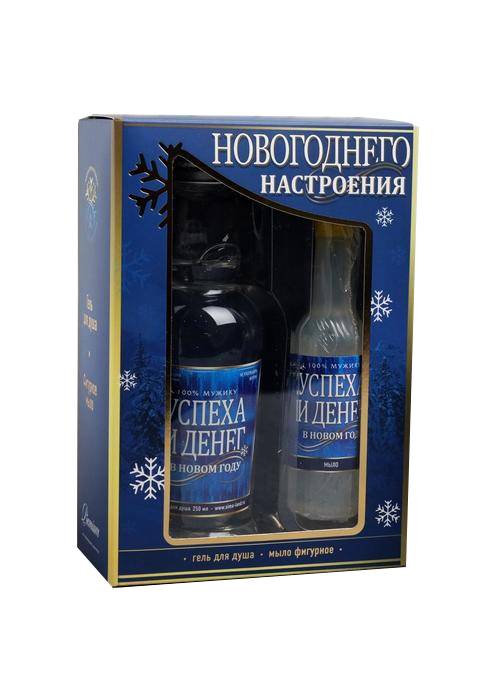 фото Набор чистое счастье новогоднего настроения гель для душа-водка, мыло-водка