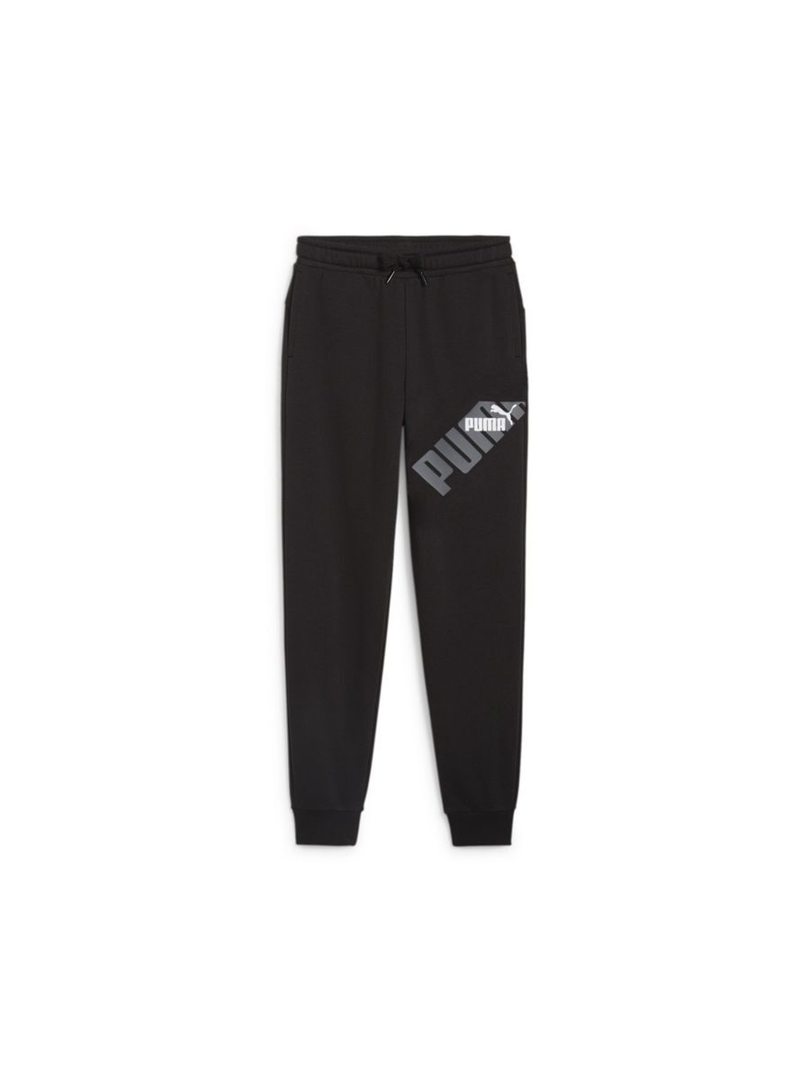 Штаны Puma Power Graphic Sweatpants Tr Cl B, черный, 140