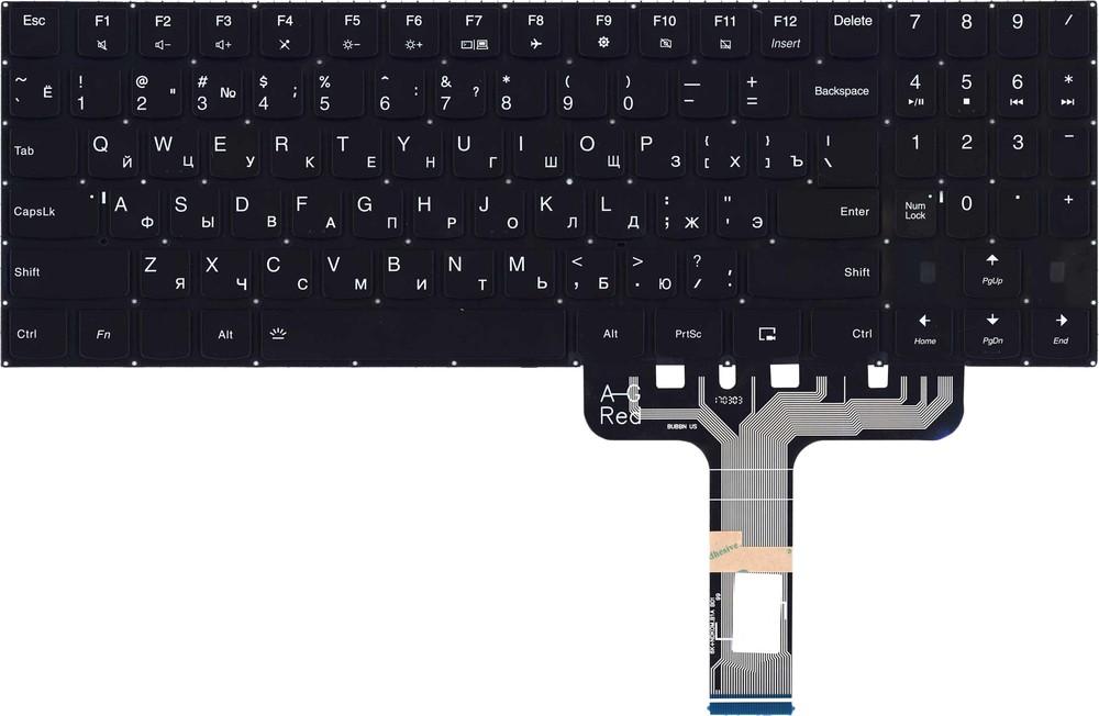 

Клавиатура NoBrand для ноутбука Lenovo Legion Y730-17ICH, D5Y 9Z.NF8BN.A21