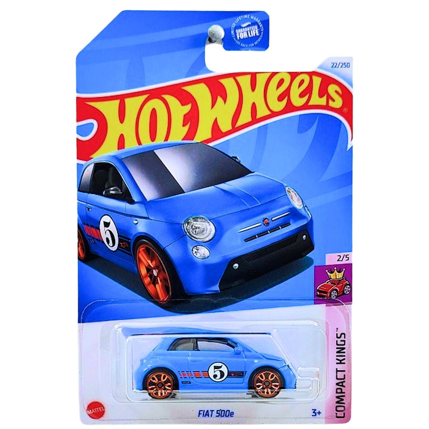 

Машинка металлическая Hot Wheels HTD03 коллекционная модель Fiat 500e, Голубой, HW-metall-all