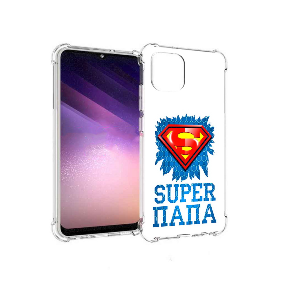 

Чехол MyPads Tocco для Samsung Galaxy A03 Супер Папа (PT226903.537.165), Прозрачный, Tocco