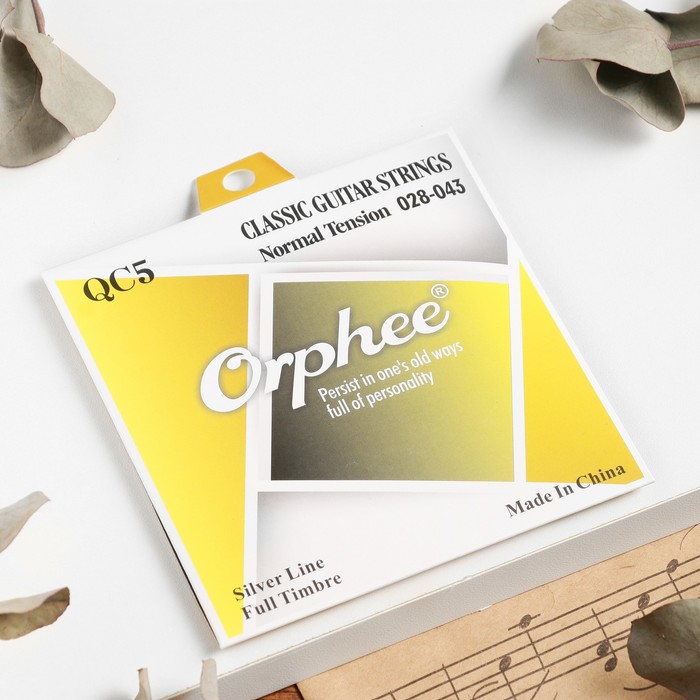 Струны для классической гитары Orphee QC5, 028-043,9800009