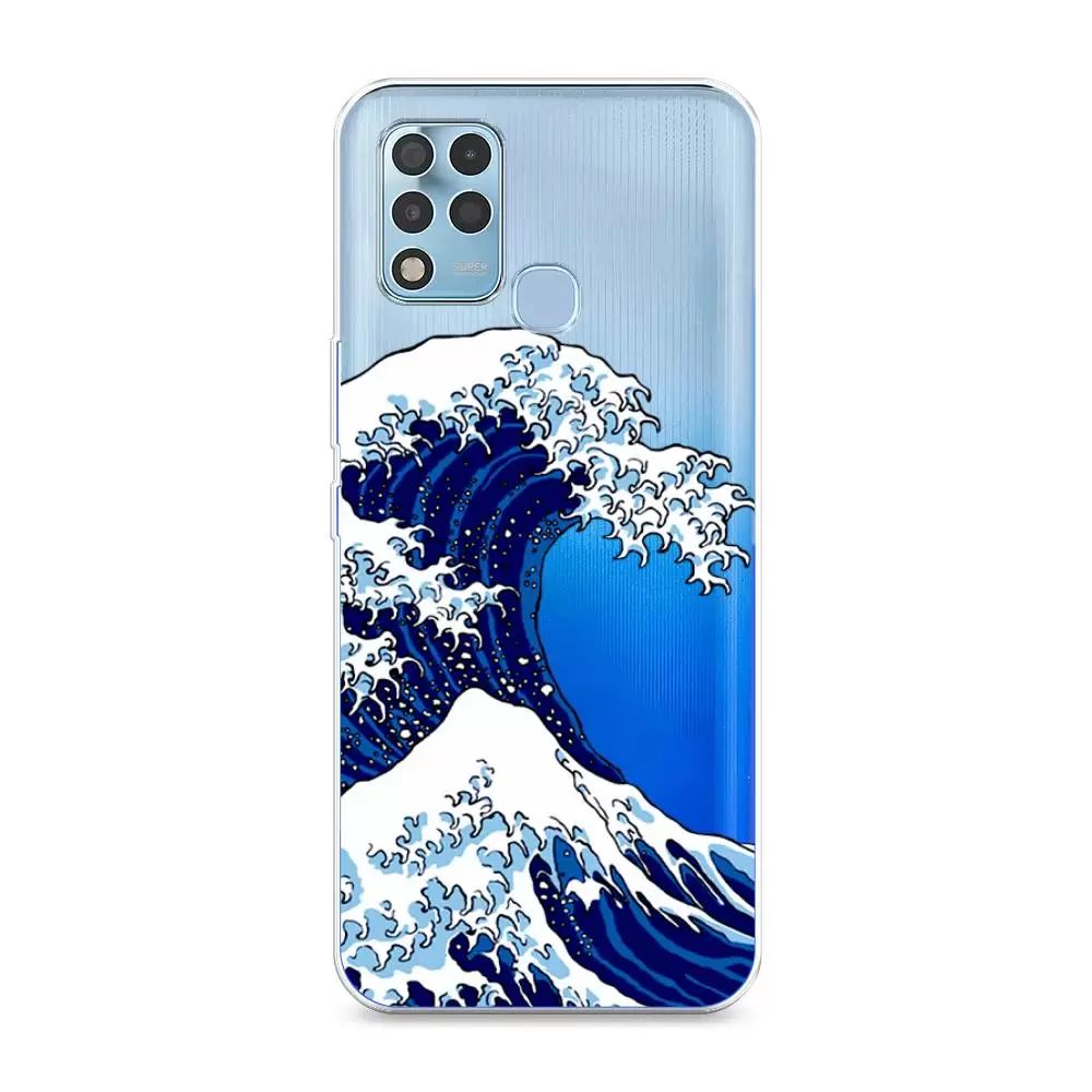 

Чехол Awog на Infinix Hot 11 G37 "Волна в Канагаве", Разноцветный, 3102150-4