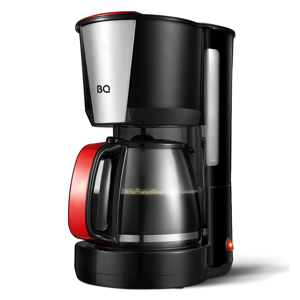 Кофеварка капельного типа BQ CM1008 красный, черный кофеварка kitchenaid 5kcm1209eer красный