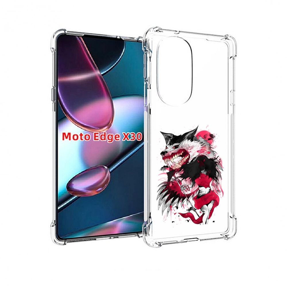 

Чехол MyPads красная шапочка для Motorola Moto Edge X30, Прозрачный, Tocco
