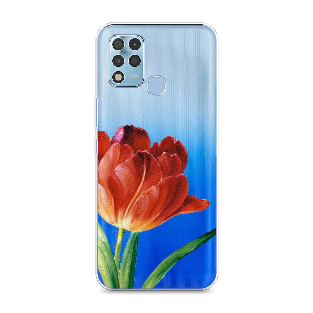 

Чехол Awog на Infinix Hot 11 G37 "Красный тюльпан", 3102150-8