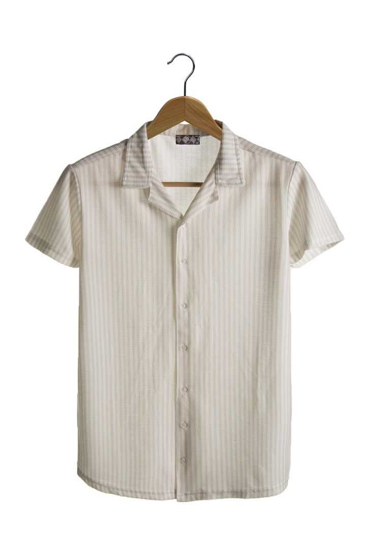 

Рубашка мужская Terapi Men 26267 бежевая 2XL (доставка из-за рубежа), 26267