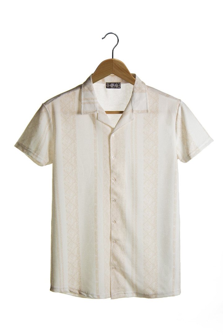 

Рубашка мужская Terapi Men 26270 бежевая 2XL (доставка из-за рубежа), Бежевый, 26270