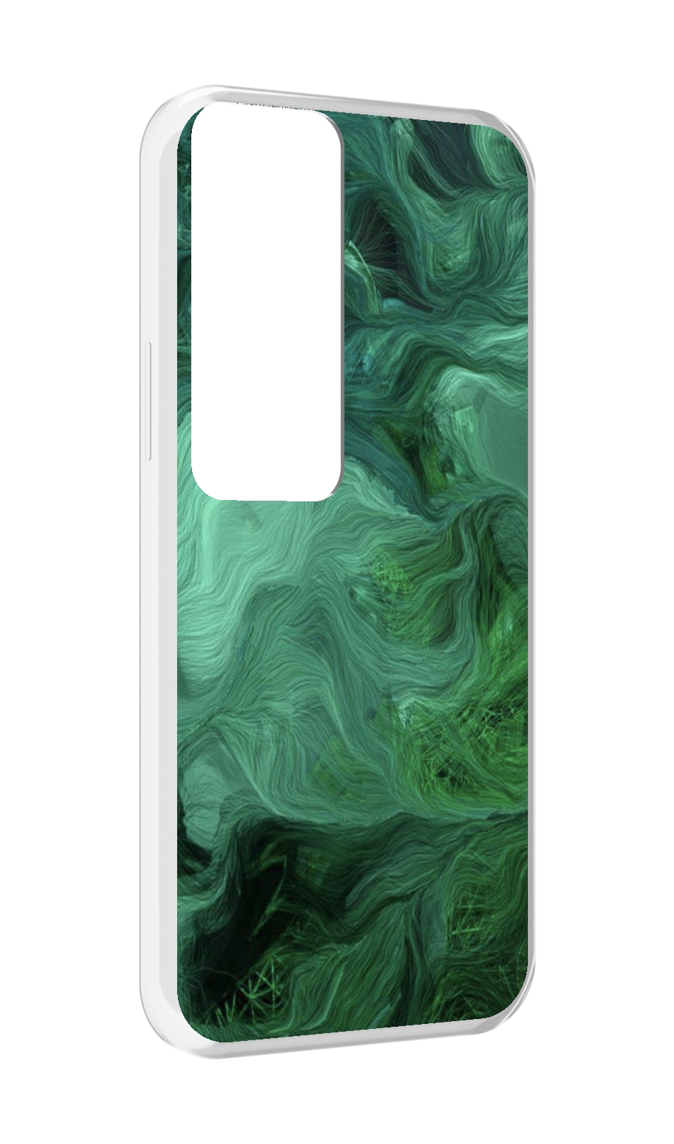 

Чехол MyPads зеленые нити для Tecno Pova Neo 2, Прозрачный, Tocco