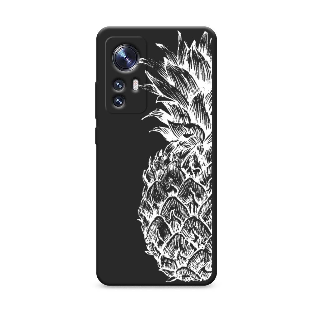 

Чехол Awog на Xiaomi 12 "Ананас графика белая", 312352-1