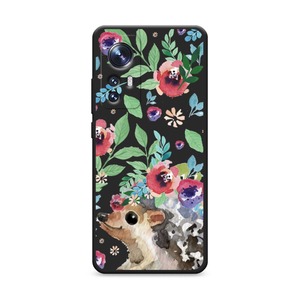 

Чехол Awog на Xiaomi 12 "Ежик в цветах акварель", 312352-1