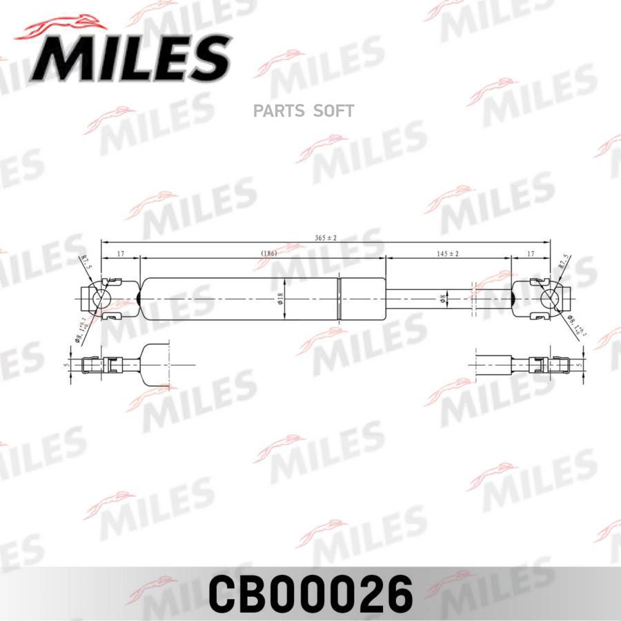 

Упор Газовый Крышки Багажника Bmw 5(E34) 88-95 Cb00026 Miles арт. CB00026