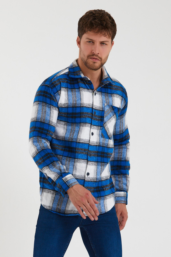 

Рубашка мужская Terapi Men 26273 синяя L-XL (доставка из-за рубежа), Синий, 26273