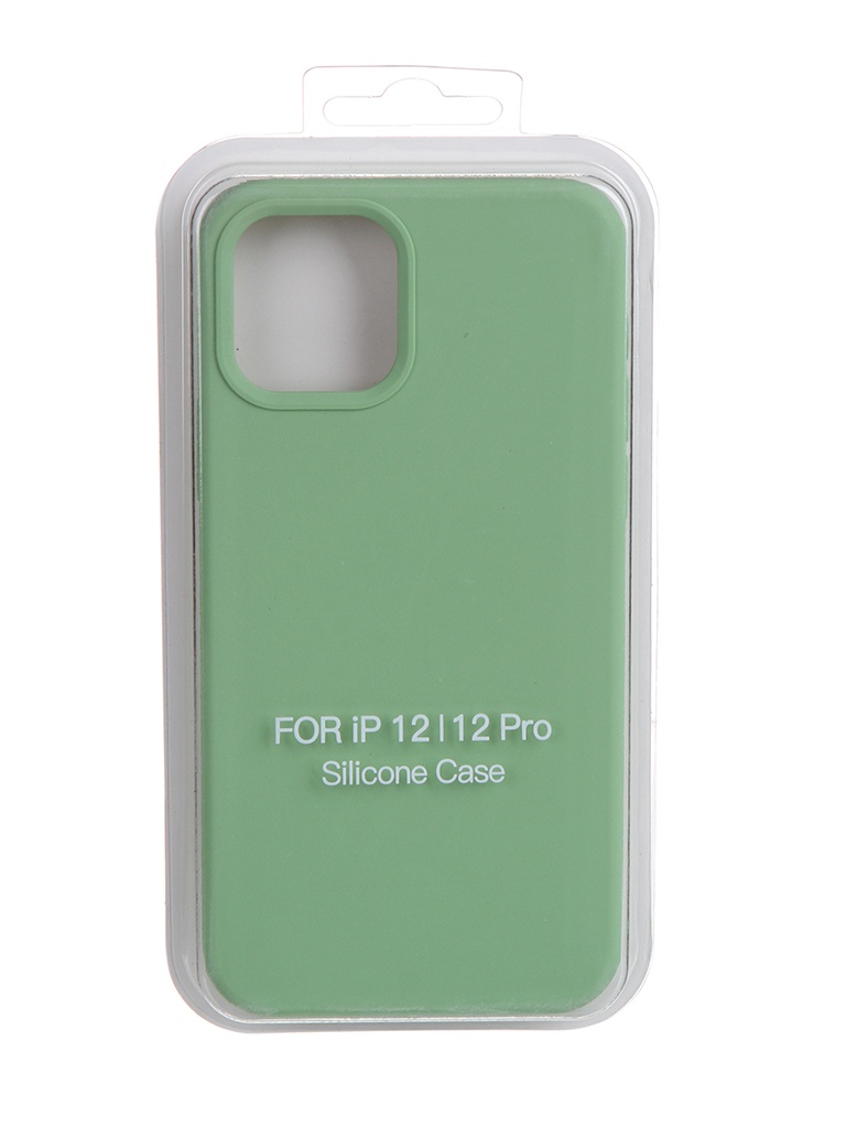 фото Чехол krutoff для apple iphone 12/12 pro silicone mint 11139