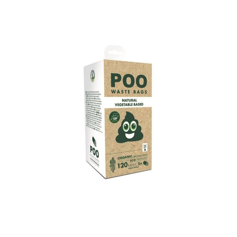 Пакеты для выгула собак M-PETS Poo Waste Bags ECO без запаха цвет белый 120 шт.